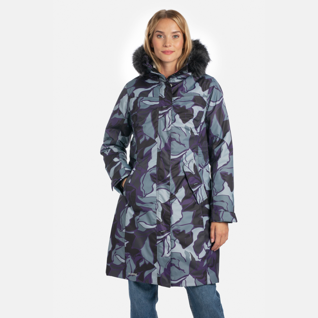 Naiste parka VIENNA, must mustriga L