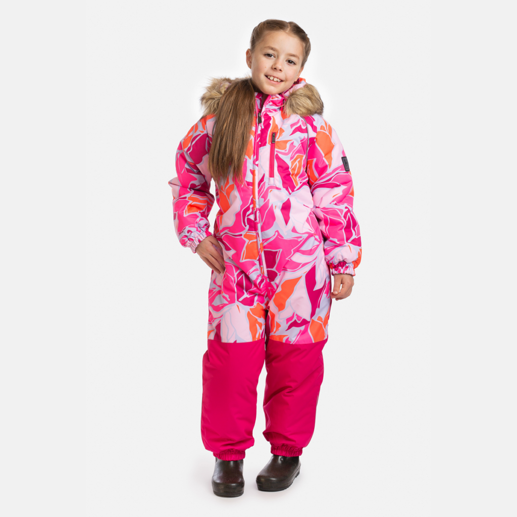 Kombinesoon WILLE 2, neoon roosa mustriga/ fuksia 104