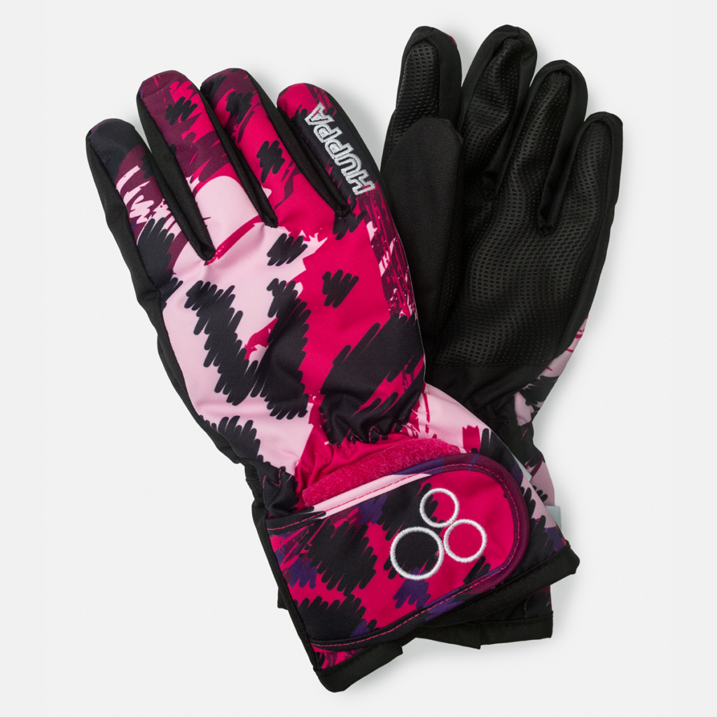 Sõrmkindad RIXTON 1, fuksia mustriga/ must 3