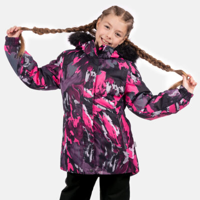 Neon pink (patterned)